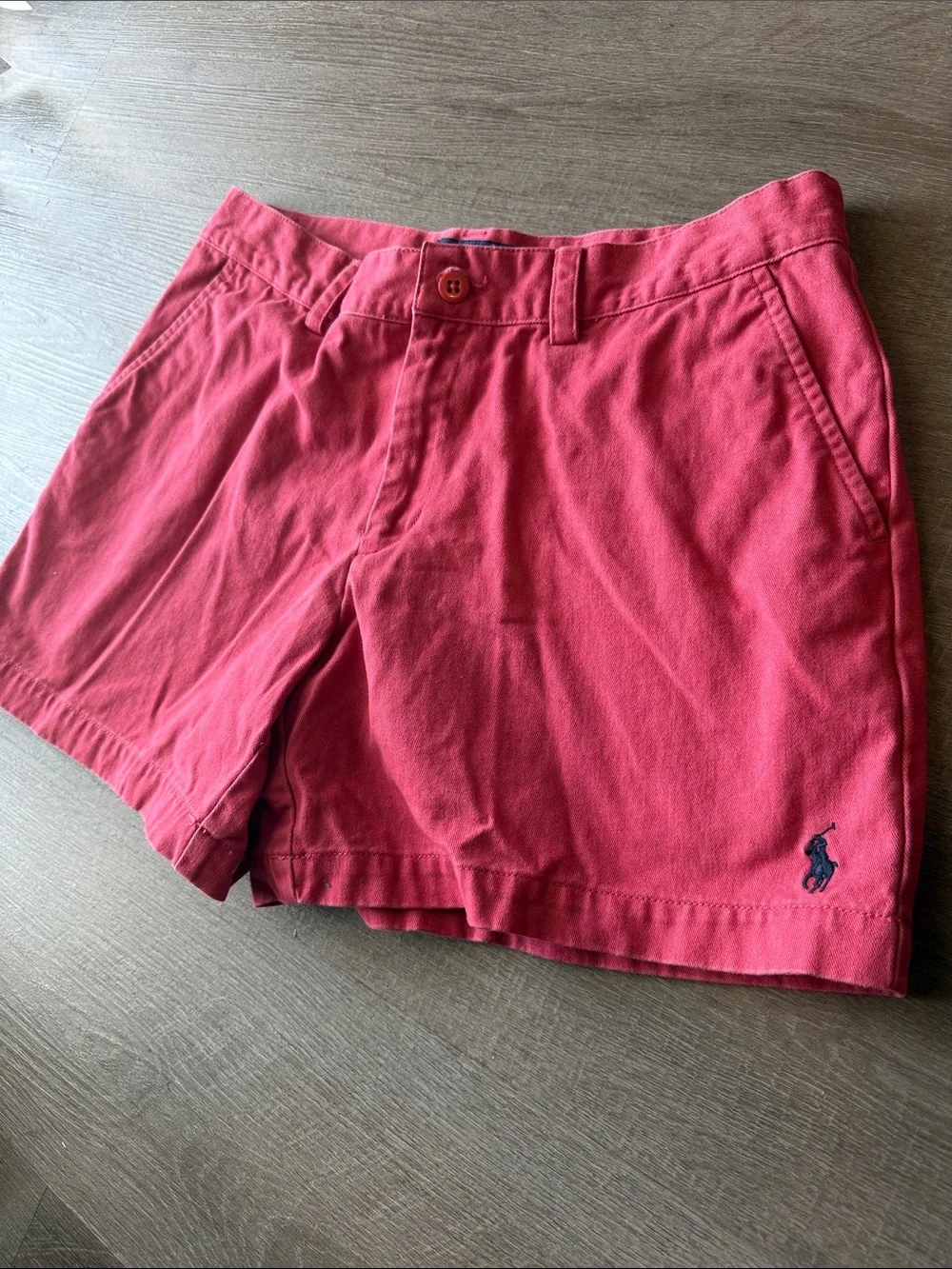 Ralph Lauren Sport Women Chino Shorts 6 Caramel Pink Nantucket Red